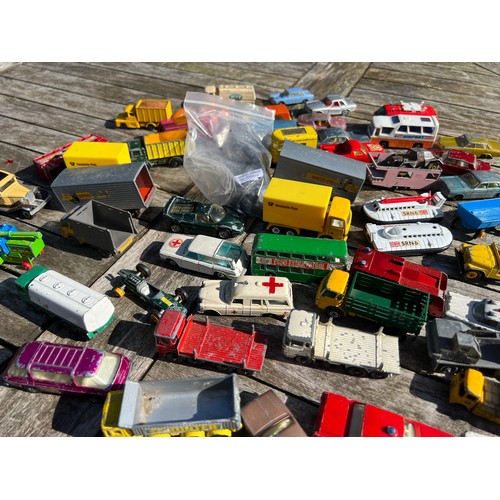 702 - A large collection of Matchbox, Lesney, Husky and Siku models 70/80's.