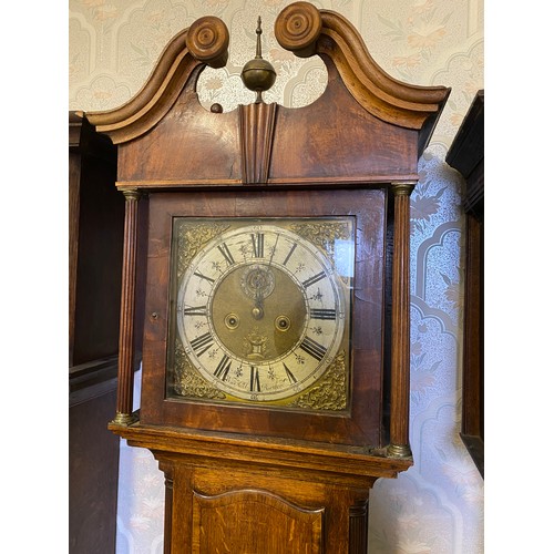 812 - An 8 day longcase clock by Wm. Hall Retford. 204 h x 53cm w.