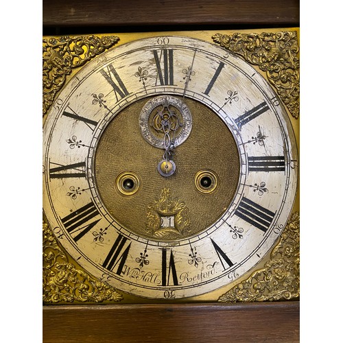 812 - An 8 day longcase clock by Wm. Hall Retford. 204 h x 53cm w.