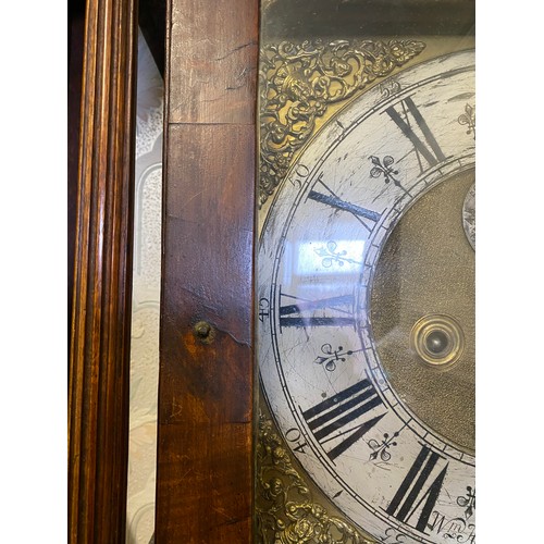 812 - An 8 day longcase clock by Wm. Hall Retford. 204 h x 53cm w.