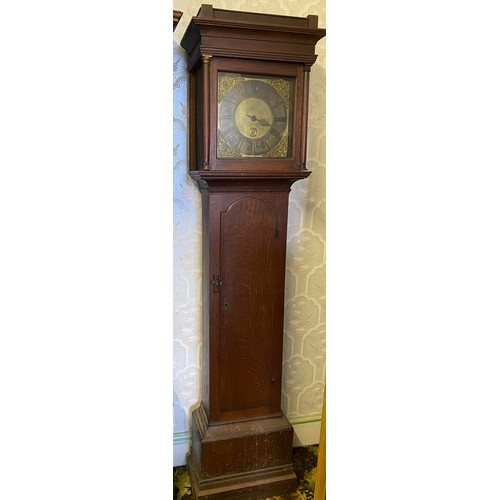 813 - A 30 hour longcase clock, John Austin - Waterford. 196 h x 48c, w/