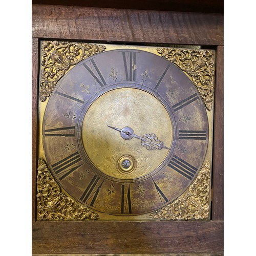 813 - A 30 hour longcase clock, John Austin - Waterford. 196 h x 48c, w/