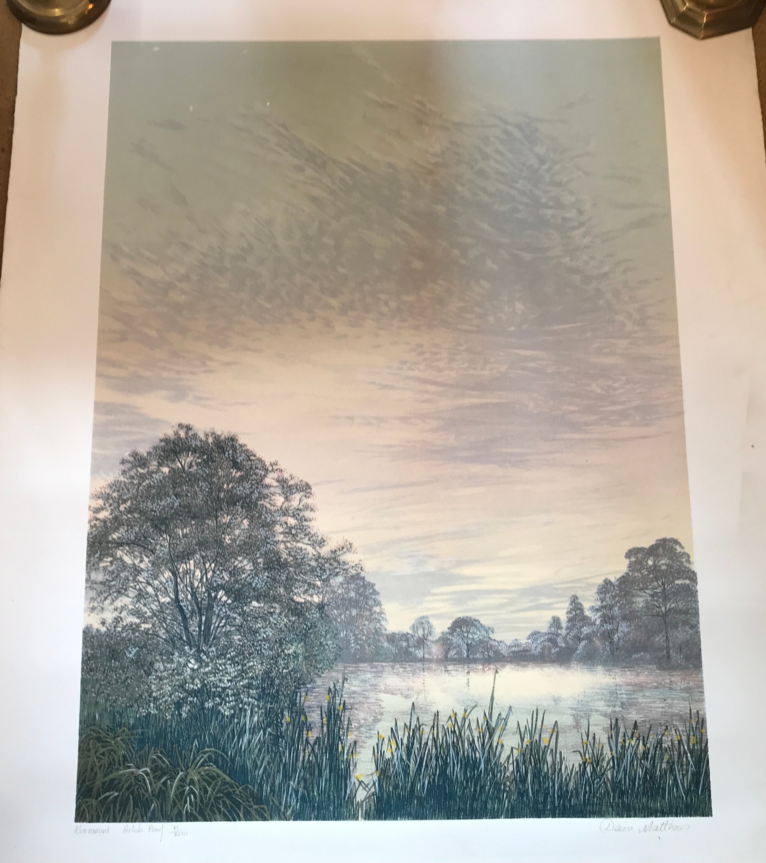 Dawn Matthews artist proof prints, signed, three repeats Gail River and ...