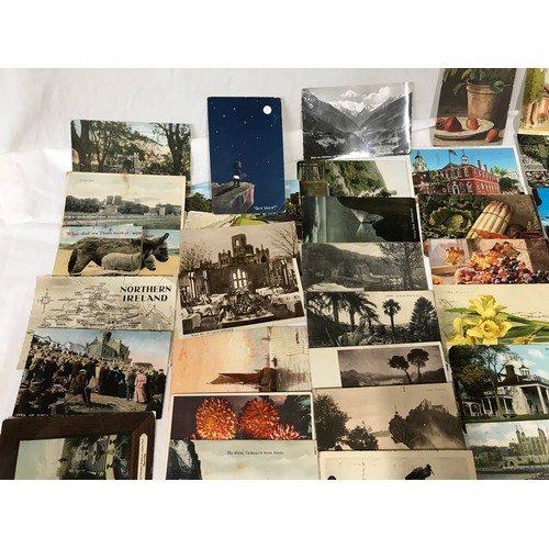 856 - Collection of postcards. 100 assorted topographical British and European cards, colour and mono.