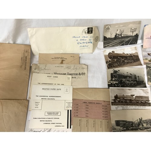 861 - Postcards and Railway ephemera, Transport postcards, trains, aircraft and shipping. WW I postcards 2... 