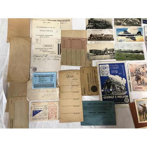 861 - Postcards and Railway ephemera, Transport postcards, trains, aircraft and shipping. WW I postcards 2... 