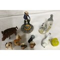 A collection of 10 ceramic figurines to include 2 x Royal Doulton miniature Toby jugs, Royal Doulton... 