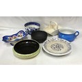 Seven dishes and bowls of various makers to include Royal Doulton, TG+FB, Wedgwood, Carlton Ware, Al... 