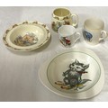 A collection of 5 ceramic items to include a Royal Doulton 'Bunnykins' mug and bowl, Spode Copeland ... 