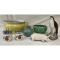 Collection of ceramics to include a Beswick pig, Osprey ceramic Beswick Beneagles whisky bottle mode... 