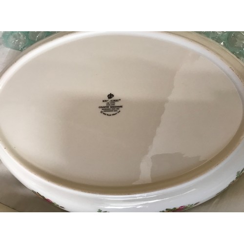 67 - Royal Albert Old Country Roses dinner ware to include: 3 x tureens 30cm, meat plate 38cm, 12 x dinne... 