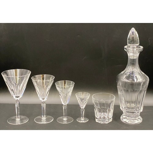 304 - A collection of Waterford 'Sheila' glasses comprising 7 x goblets/red wine (10oz), 10 x white wine, ... 