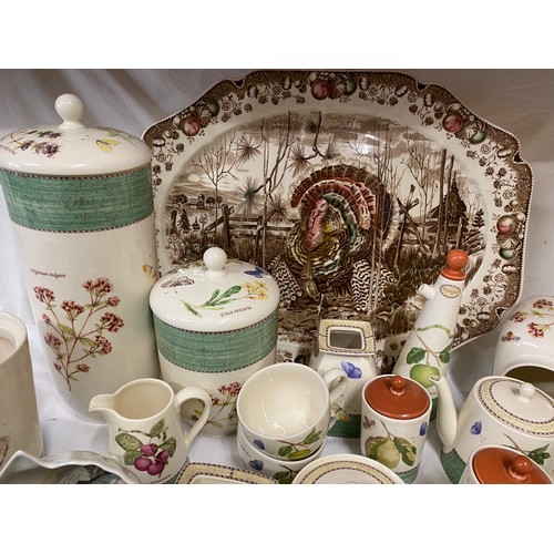 72 - A large quantity of ceramics to include: Portmeirion 'The Compleat Angler British Fishes' design rec... 