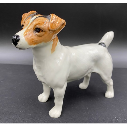 74 - Various ceramics to include Beswick Jack Russell Terrrier, Hornsea Pottery black and white relief va... 