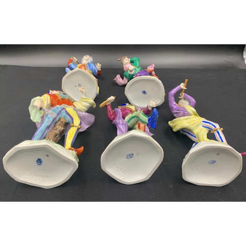 86 - Five Volkstedt figurines. 21cm h.