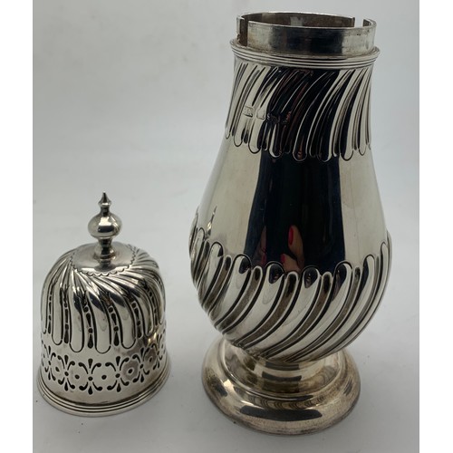 554 - A silver sugar shaker Sheffield 1902 by Atkin Brothers. 177.4gm.