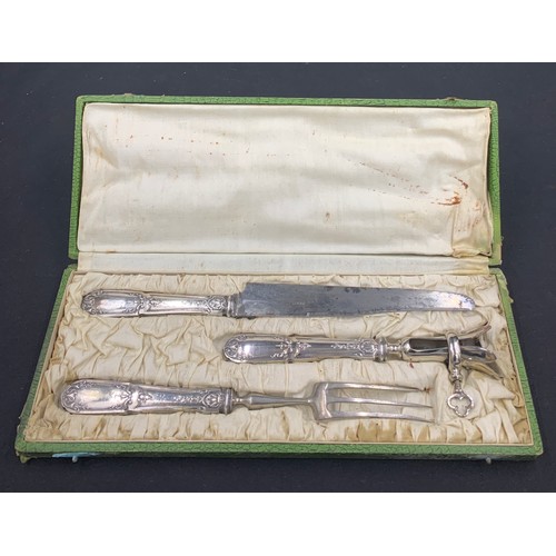 328 - A cased french carving set.