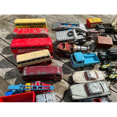 730 - A very large collection of Dinky and Corgi toys to include James Bond Aston Martin DB 5, Chitty Chit... 