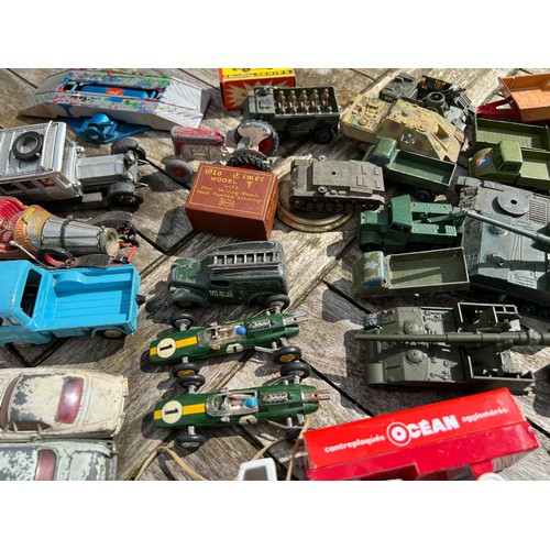 730 - A very large collection of Dinky and Corgi toys to include James Bond Aston Martin DB 5, Chitty Chit... 