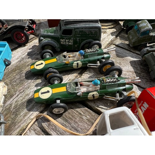 730 - A very large collection of Dinky and Corgi toys to include James Bond Aston Martin DB 5, Chitty Chit... 