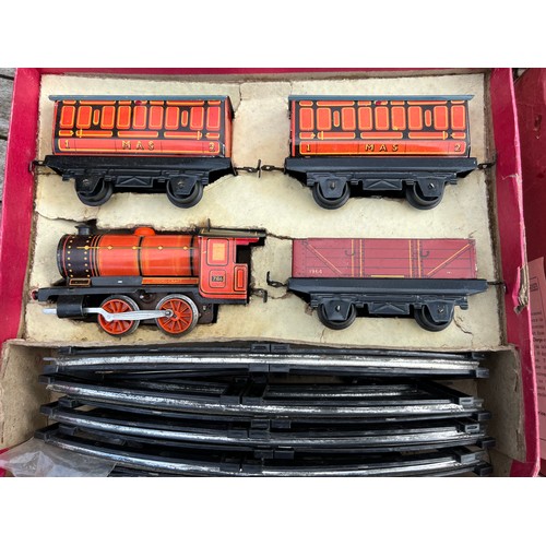 733 - Two vintage train sets to include Modelcraft Train O Guage.