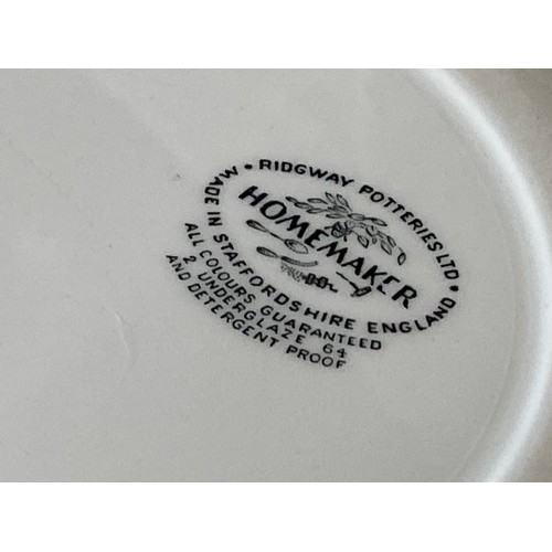 96 - A large quantity of Ridgway 'Home Maker' and Home Maker pattern dinnerware and tea ware comprising :... 