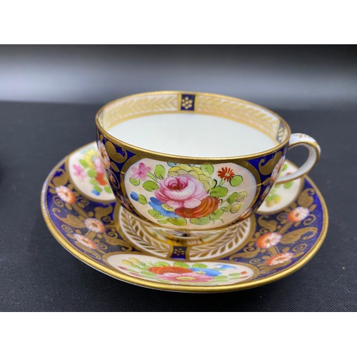 130 - Selection of 19th C ceramics to include a Crown Staffordshire cup and saucer and a coffee can and sa... 