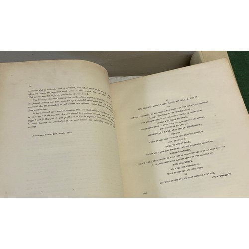 648 - Poulson's History of Holderness Vol I & 2. The History and Antiquities of the Siegniory of Holdernes... 