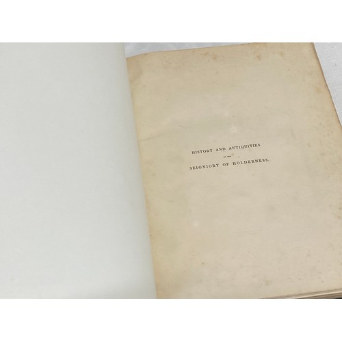 648 - Poulson's History of Holderness Vol I & 2. The History and Antiquities of the Siegniory of Holdernes... 