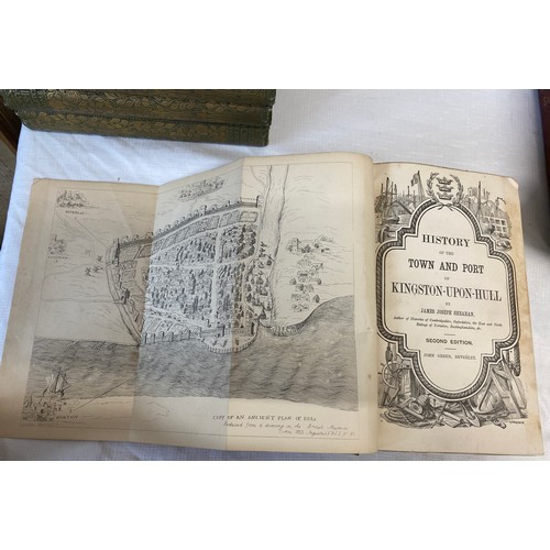 649 - Local History books of Yorkshire to include History of the Town and Port of Kingston-Upon-Hull by Ja... 