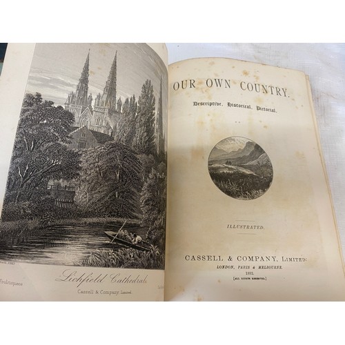 650 - Books to include Our Own Country, Cassell & Company, Limited x 2, Leisure Hour 1855, A Family Journa... 