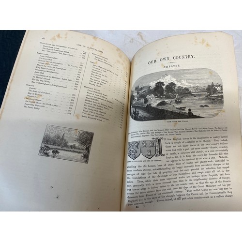 650 - Books to include Our Own Country, Cassell & Company, Limited x 2, Leisure Hour 1855, A Family Journa... 