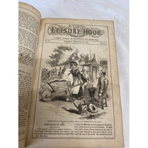 650 - Books to include Our Own Country, Cassell & Company, Limited x 2, Leisure Hour 1855, A Family Journa... 