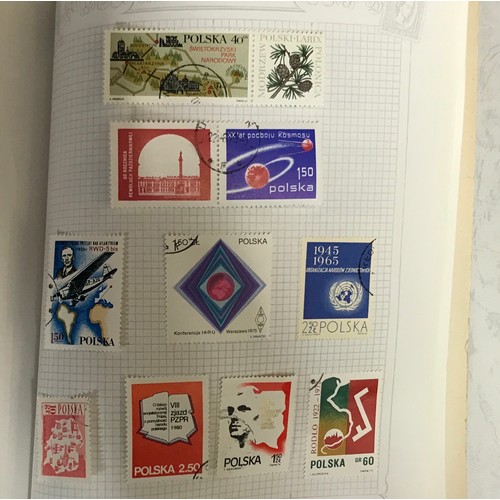 439 - A bound collection of stamps depicting maps, forgeries and Cinderella's.