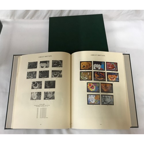 440 - Stanley Gibbons Windsor Albums 1-4 in slip cases, Victorian stamps through to 1993, together with 5 ... 