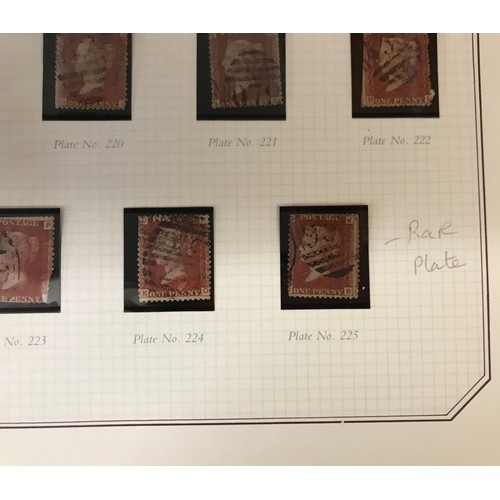 442 - 'A collection of the Penny Red stamps with corner letters issued 1894-79 together with the 1/2 d, 1 ... 