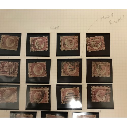 442 - 'A collection of the Penny Red stamps with corner letters issued 1894-79 together with the 1/2 d, 1 ... 