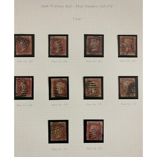 442 - 'A collection of the Penny Red stamps with corner letters issued 1894-79 together with the 1/2 d, 1 ... 