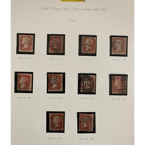 442 - 'A collection of the Penny Red stamps with corner letters issued 1894-79 together with the 1/2 d, 1 ... 