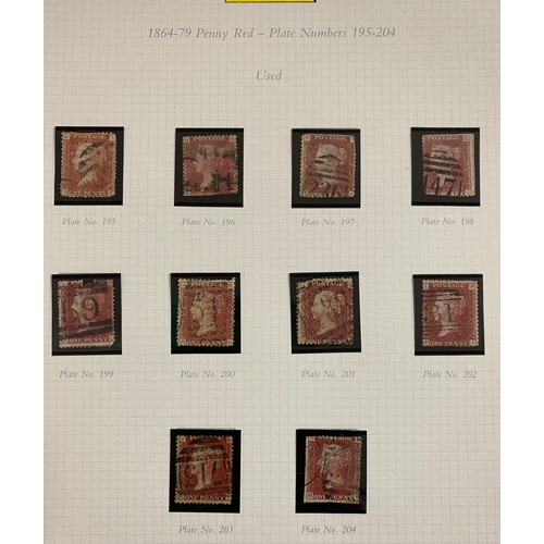 442 - 'A collection of the Penny Red stamps with corner letters issued 1894-79 together with the 1/2 d, 1 ... 