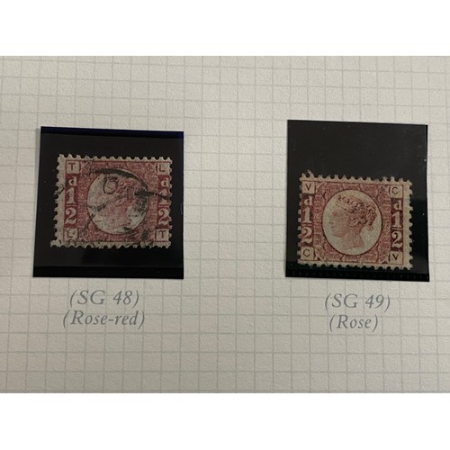 442 - 'A collection of the Penny Red stamps with corner letters issued 1894-79 together with the 1/2 d, 1 ... 