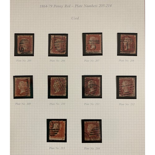 442 - 'A collection of the Penny Red stamps with corner letters issued 1894-79 together with the 1/2 d, 1 ... 