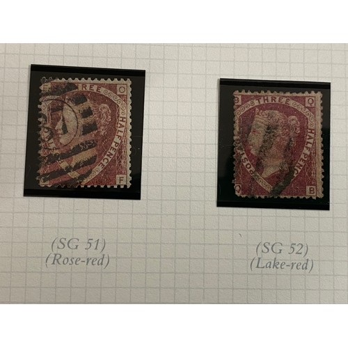 442 - 'A collection of the Penny Red stamps with corner letters issued 1894-79 together with the 1/2 d, 1 ... 