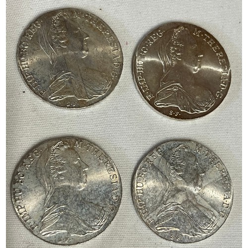 445 - Four Maria Theresa Thaler 1780 coins.