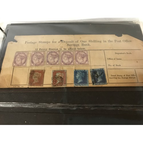 455 - An album collection to include Queen Victoria stamps and postal history (two pages), modern first da... 