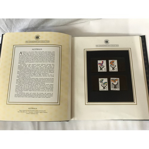 456 - A 1983 'The Commonwealth Collection' stamp album containing mint stamps.