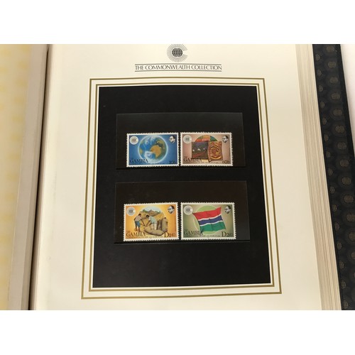 456 - A 1983 'The Commonwealth Collection' stamp album containing mint stamps.