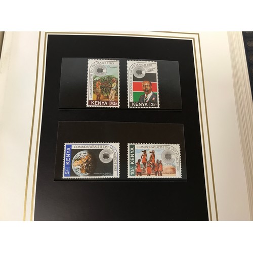 456 - A 1983 'The Commonwealth Collection' stamp album containing mint stamps.