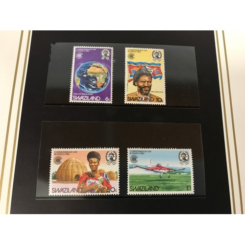 456 - A 1983 'The Commonwealth Collection' stamp album containing mint stamps.