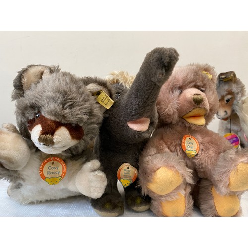 756 - Steiff Vintage soft toys to include; Mungo the monkey, straw filled body, blue glass eyes approx. 20... 